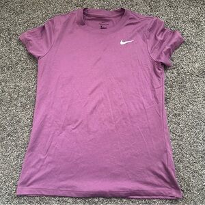 nike dri fit purple short sleeve shirt